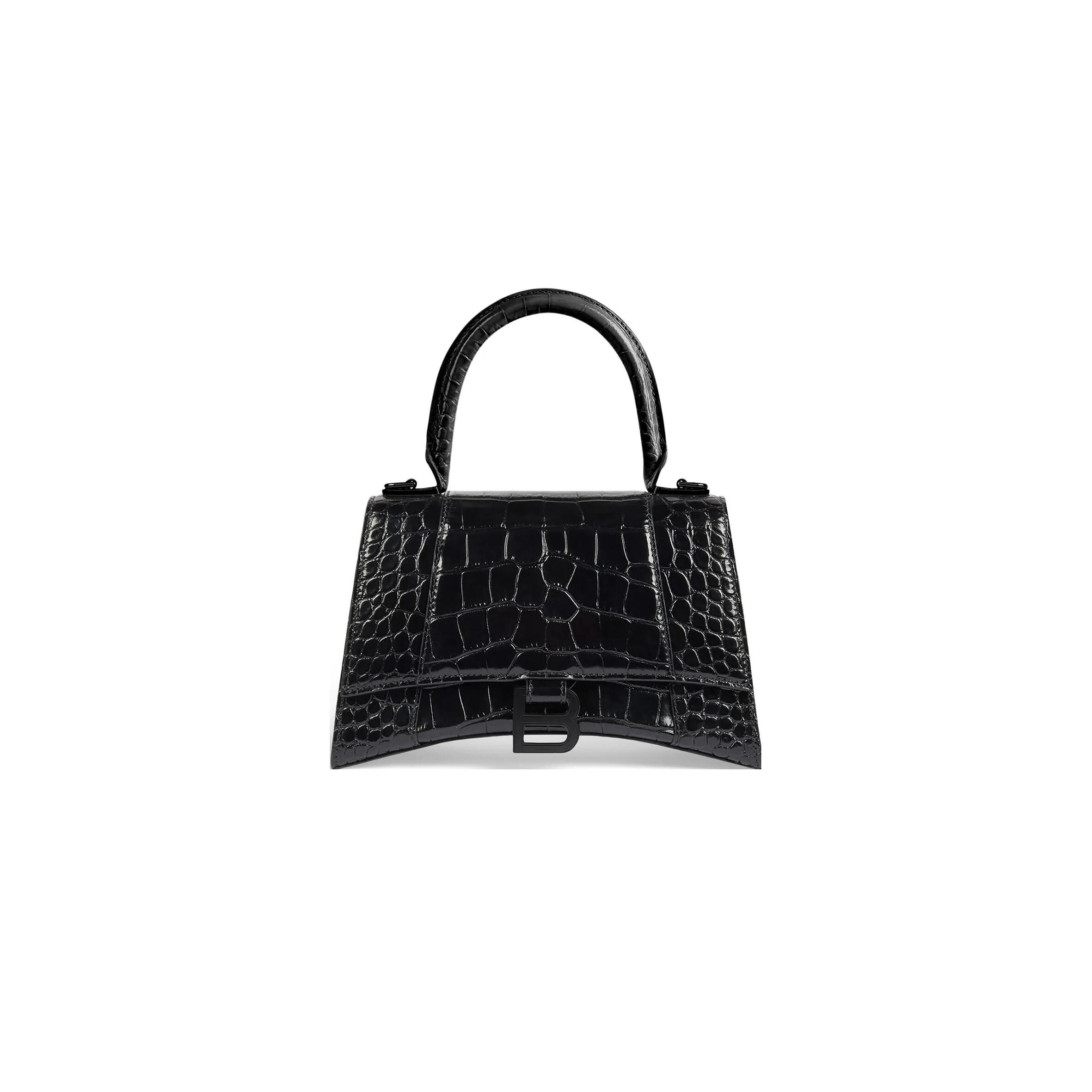Ba1en*iaga women''s hourglass handbag small in black 5935461lr671000 (22.9*15*9.9cm)